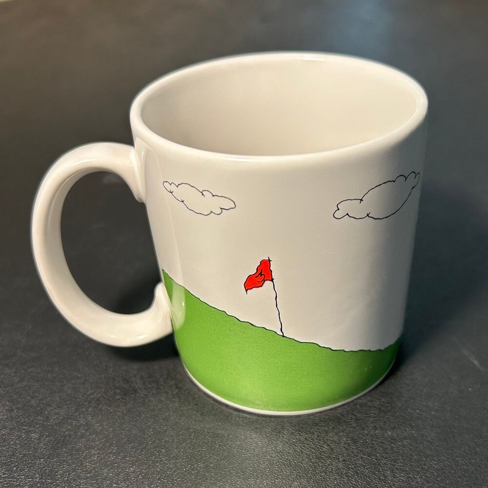 Russ Berrie “I’d Rather Be Golfing” Coffee Mug Funny Golfer Cartoon Korea Retro - Picture 3 of 7